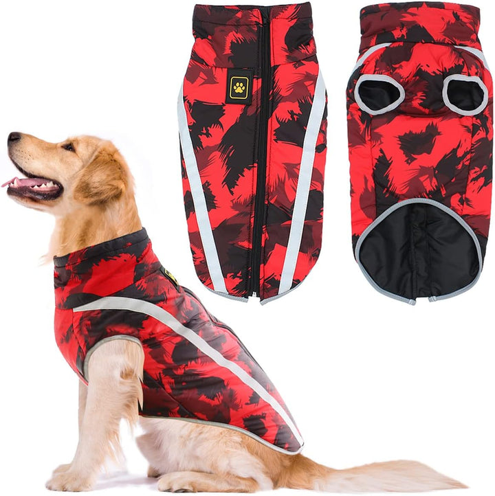 Idepet Haustier Katze Hundemantel, warme Hundepullover Winter klein mittel gross Hundejacken Weste W