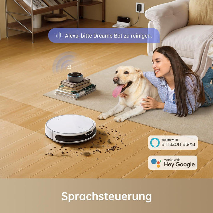 Mova M1 Saug- und Wischroboter, Starke Saugleistung von 4.500 Pa, kompaktes Gehäuse, Solid-Fixed (SO