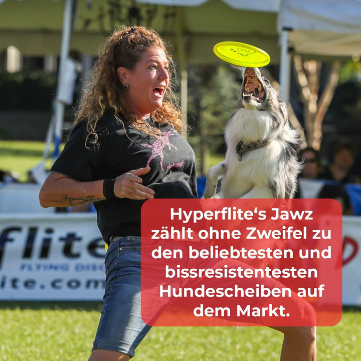 Hyperflite K10 Jawz robuste &amp; bissfeste Hunde Frisbee BLAU X-Flash Anti Glanz | Für grosse &amp; kleine