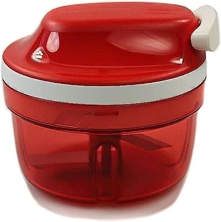 Tupperware Chef Turbo-Chef rot Supersonic Zwiebelschneider Zwiebeln Speedy Boy NEU
