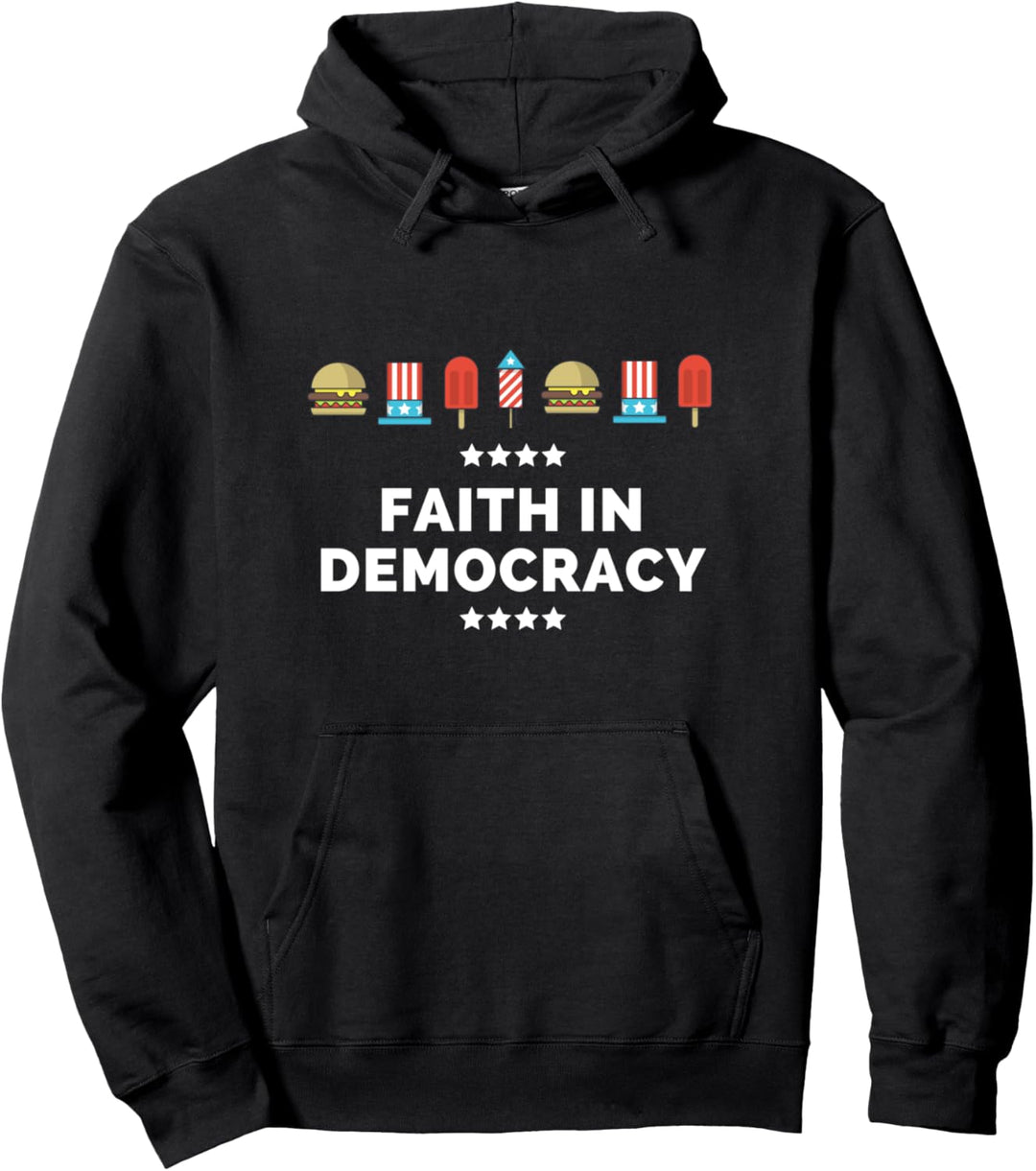 Glaube an die Demokratie Geschenk Frauen Männer Pullover Hoodie
