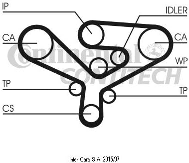 CT1135 CONTITECH ZAHNRIEMEN ERSTAUSRÜSTERQUALITà   "T