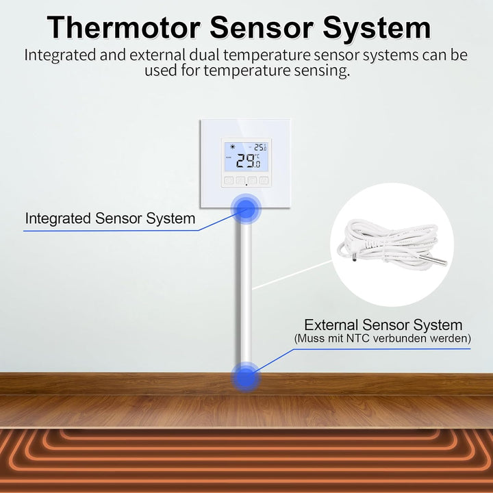 Digital Programmierbar Thermostat Heizung Weiss Bodenheizkammer Konstante Temperaturkammer für elekt