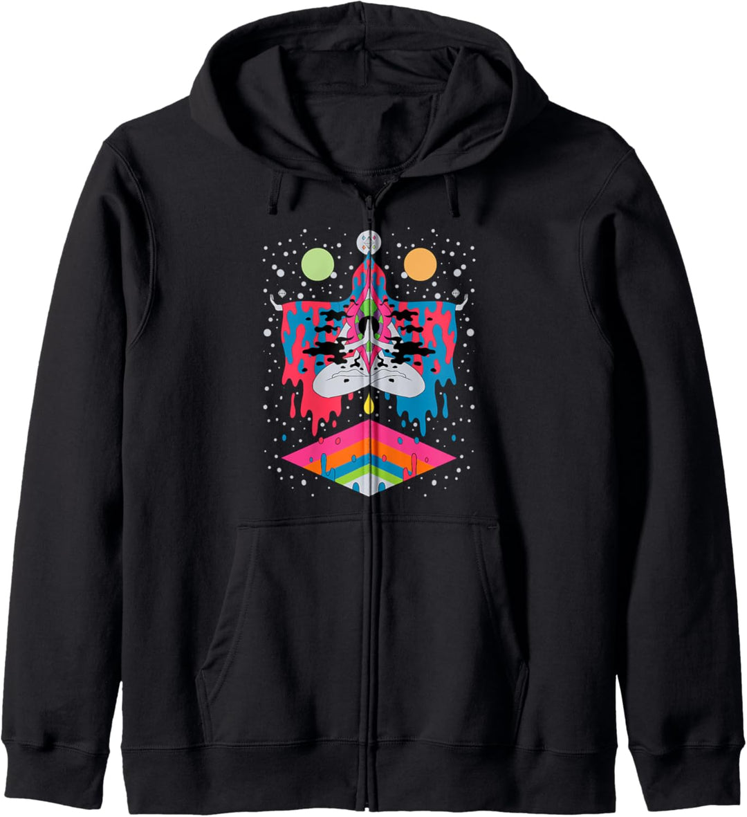 Psychedelic Abstract Art Hippie Trippy Lsd Nackt Geschenk Kapuzenjacke