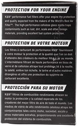 K&N PF-1100 Motorrad Performance-Kraftstoff-Filter, Schwarz