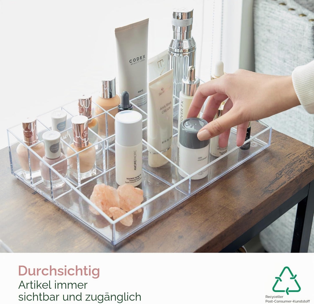 iDesign Make-up Organizer, Schmink Aufbewahrung mit 13 Fächern aus der Signature Series by Sarah Tan