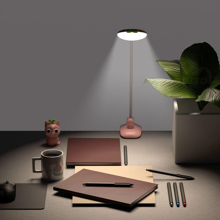 QJUZO Klemmleuchte Kinder Bett, LED Dimmbar Leselampe Buch Klemme USB Aufladbar Kinderzimmer Schreib