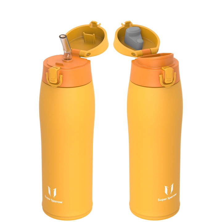 Super Sparrow Trinkflasche Edelstahl 18/8 - Trinkbecher - 750ml - BPA-Frei, Auslaufsicher Thermobech