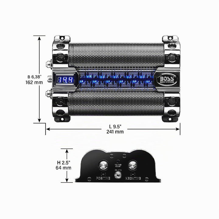 BOSS Audio 8 Farad Kondensator 8 Farad, 8 Farad