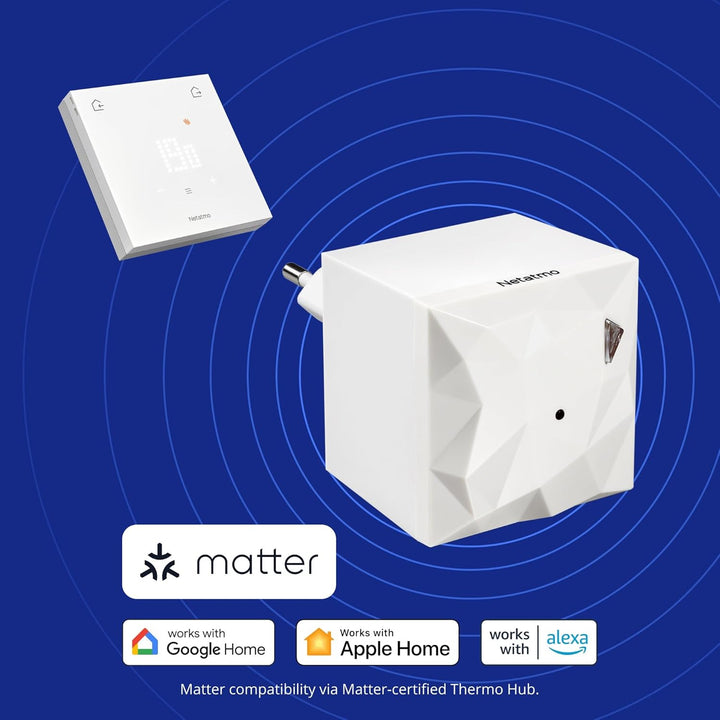 Netatmo Smartes Thermostat ORIGINAL für individuelle Heizkessel - Installationspaket, schnurlos/kabe