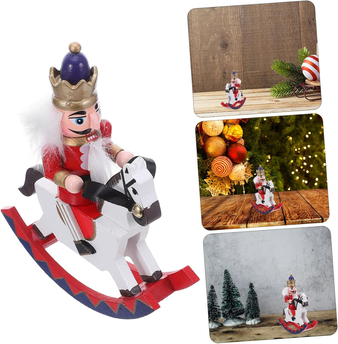 VANZACK Nussknackerfiguren Aus Holz Für Weihnachtsdeko Tischdekoration Und Christbaumschmuck Traditi
