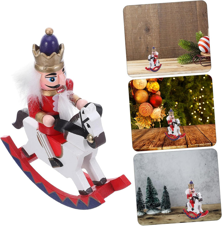 VANZACK Nussknackerfiguren Aus Holz Für Weihnachtsdeko Tischdekoration Und Christbaumschmuck Traditi