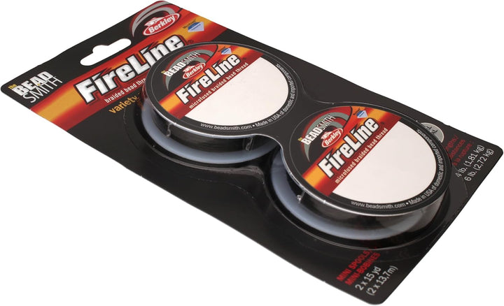 The Beadsmith Fireline von Berkley, mikroverschmolzenes, geflochtenes Garn, für Nadeln mit Zugfestig