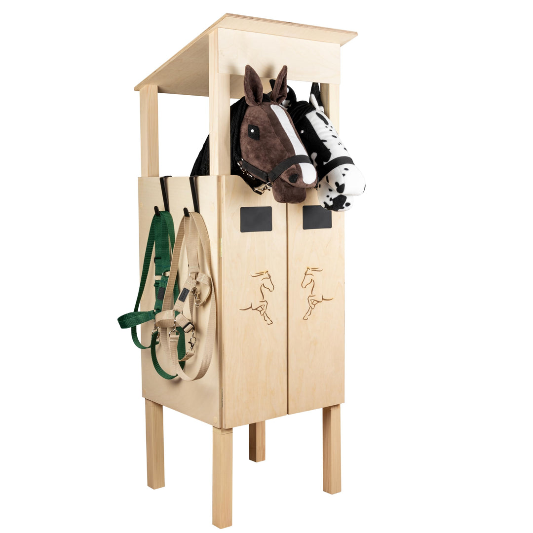 SKIPPI Hobby Horse Stall für 2 Pferde, Hobby Horse Zubehör