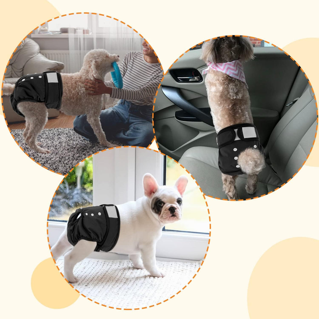 Eyein 3 Stück Hundewindeln für Hündinnen, Wiederverwendbare, Waschbare und Hochsaugfähige Hunde hösc