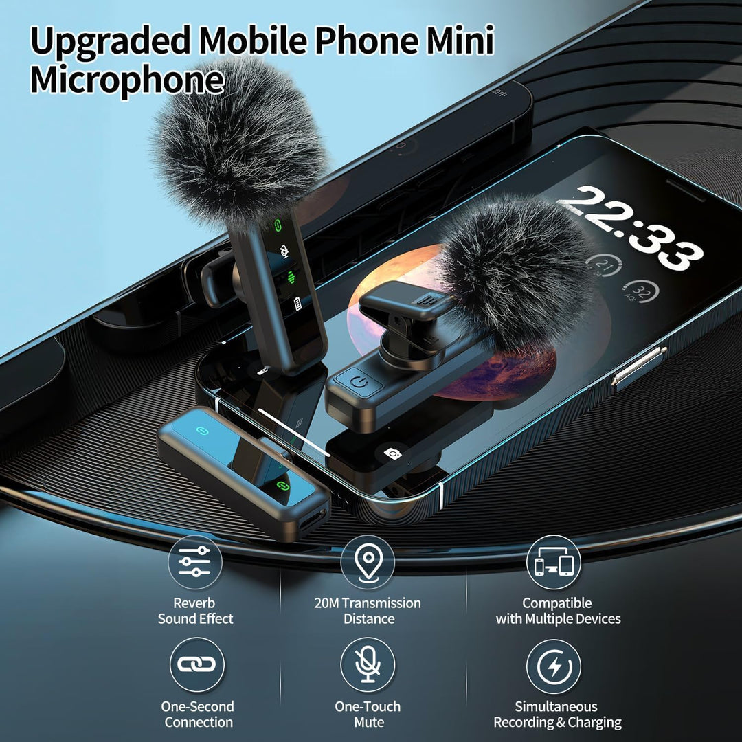 yAyusi 3-in-1 Magnetisches Vlogging-Kit, Influencer Zubehör, Magnetisches Stativ/Mikrofon/Fernbedien
