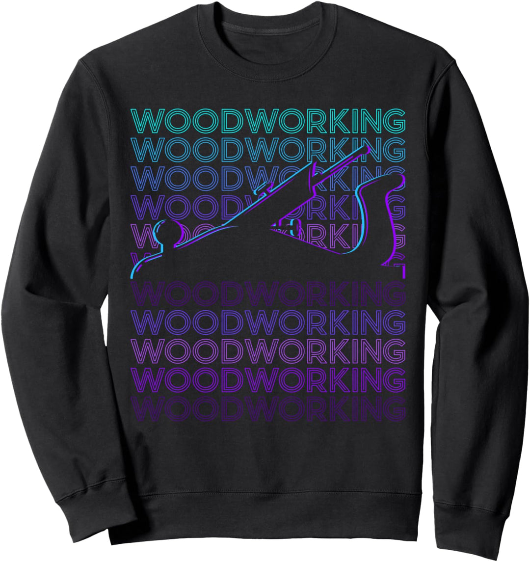 Holzbearbeitung, Holzarbeiter, Zimmermann, Retro Sweatshirt