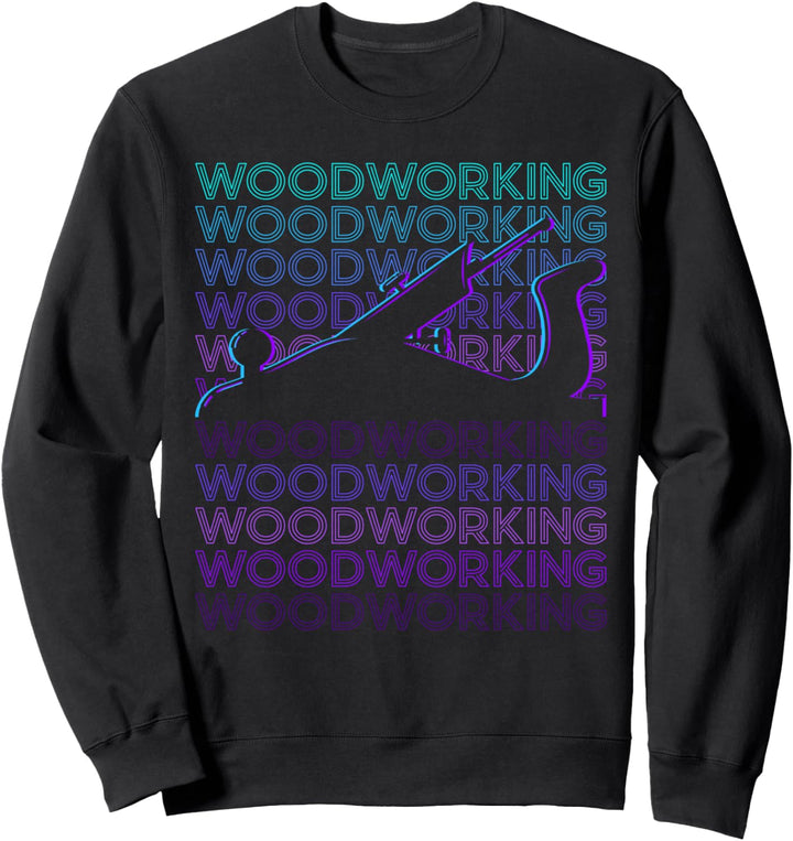 Holzbearbeitung, Holzarbeiter, Zimmermann, Retro Sweatshirt