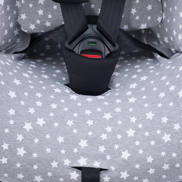 JYOKO Bezug fur Autositz kompatibel mit Recaro Salia 125 und Joie I-Spin Grow (White Star)