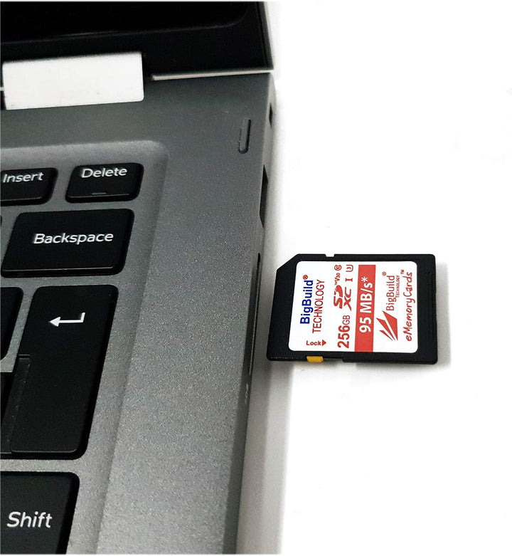BigBuild Technology 256GB UHS-I U3 95MB/s Speicherkarte für Canon EOS 1200D, 1300D, 2000D, 200D, 400