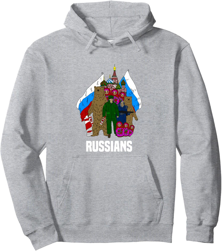 Kathedrale Bär Matrjoschka Babushka Wodka Russisch Russland Pullover Hoodie