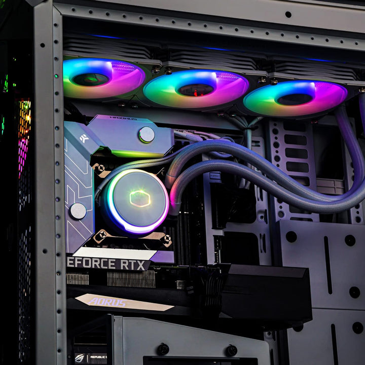 Cooler Master MasterLiquid PL360 Flux CPU-Kühler - AIO Wasserkühlung mit 3 x 120mm Lüfter, 360mm Küh