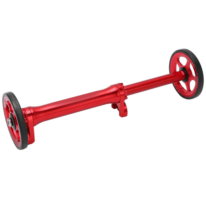 Easy Wheel Faltrad-Verlängerungsstange Teleskop-Verlängerungsstange für Brompton 3sixty rot, rot