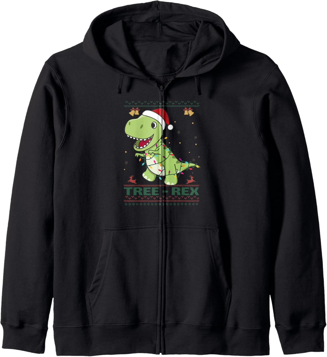 Tree Rex lustiger tyrannosaurus rex weihnachten Wortspiel Kapuzenjacke