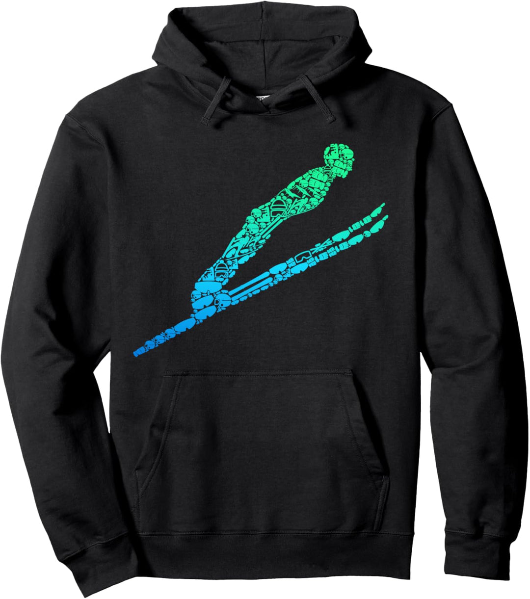 Skispringer Skispringen Skifliegen Pullover Hoodie