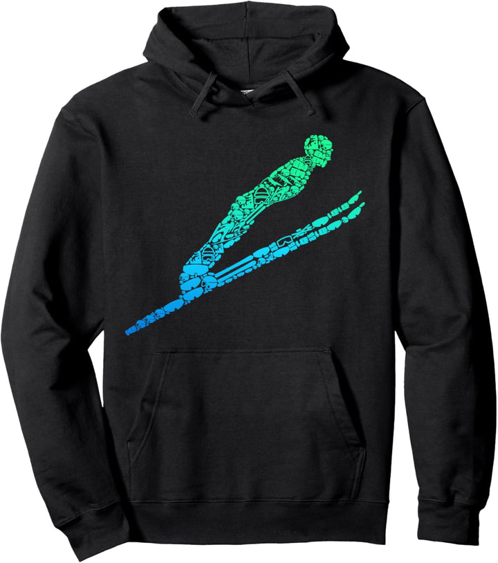 Skispringer Skispringen Skifliegen Pullover Hoodie