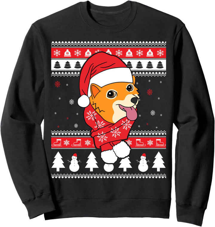 Pomeranian Lustiger Hund Hässliche Weihnachten Geschenk Sweatshirt