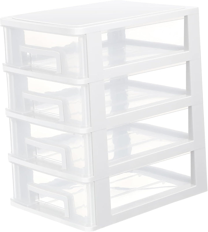 YARNOW 4 Schublade Desktop Storage Organizer| Beh?lter Lagerung Organizer Kommode Veranstalter für D