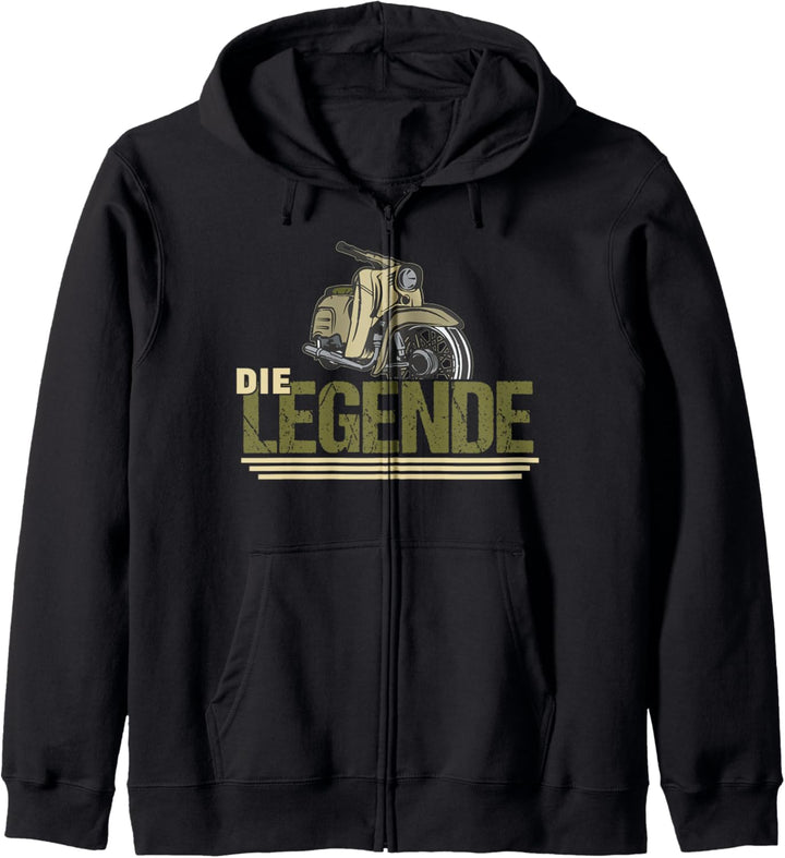 Retro Schwalbe "Die Legende" Legende Moped Ostblock DDR Kapuzenjacke