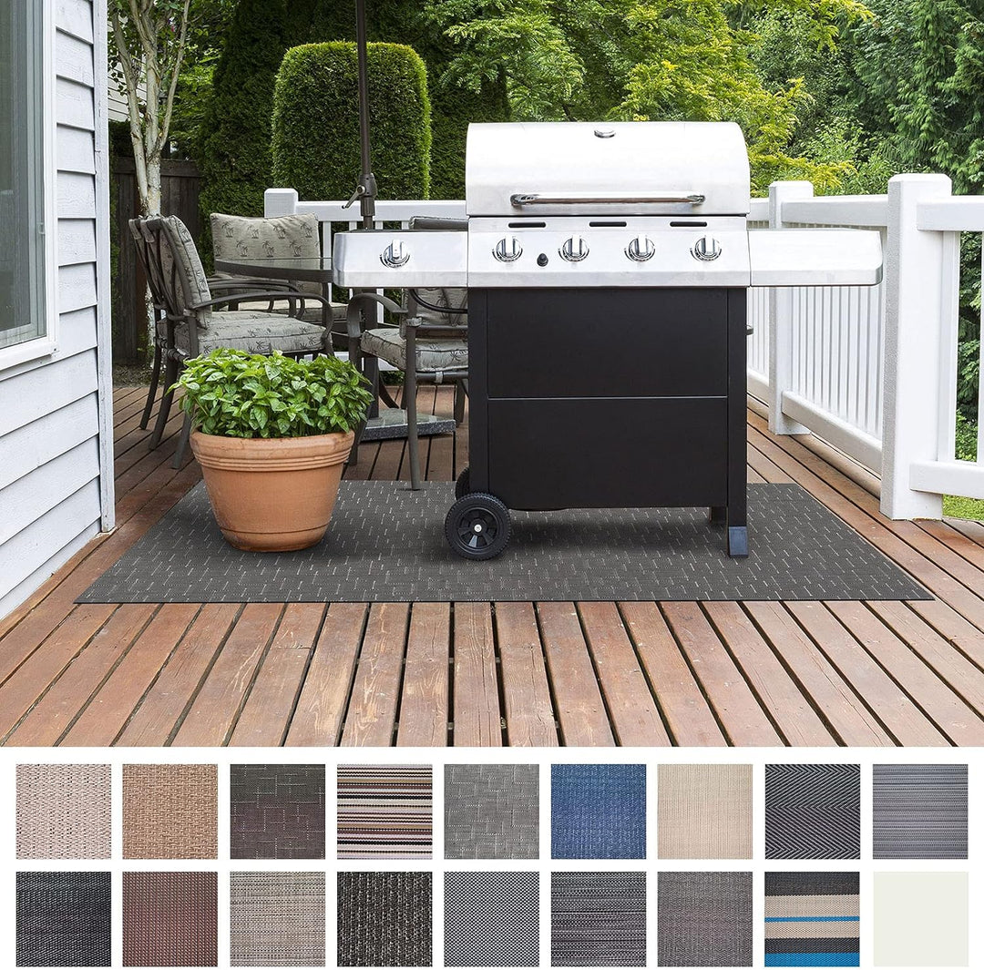 Floordirekt Grillschutzmatte | Schwer entflammbar | 2 Grössen | 5 Designs | Grillmatten zum Grillen