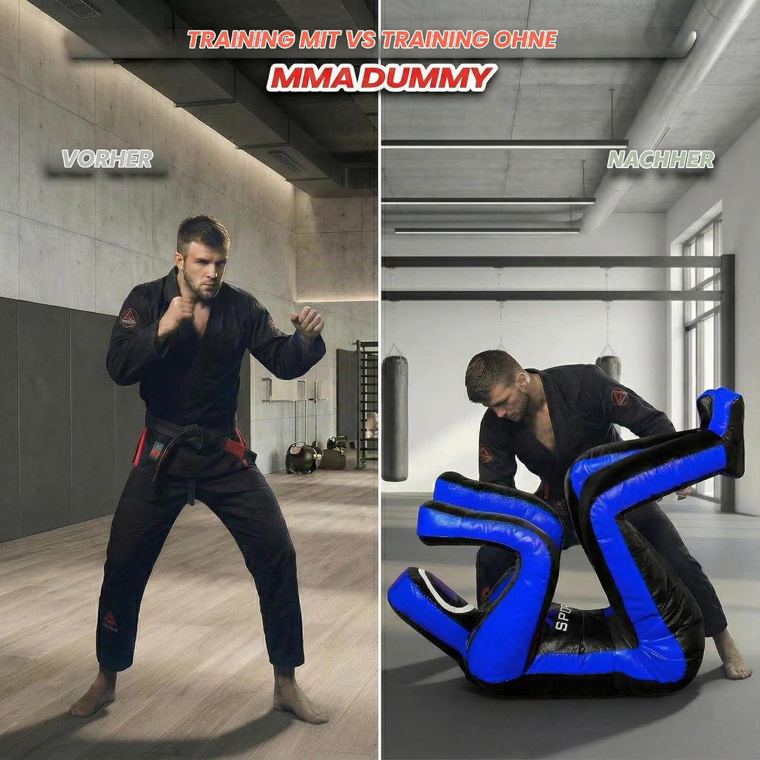 MMA Grappling Dummy 180 cm – Judo, Wrestling, BJJ, Selbstverteidigungstraining Dummy Vinylstoff Unge