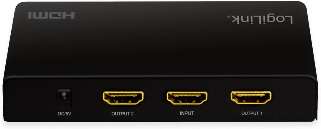 LogiLink HD0033 - HDMI-Splitter, 1x2-Port, 4K/60 Hz, Downscaler