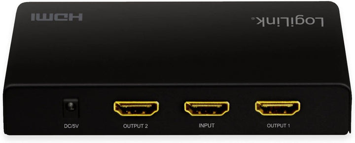 LogiLink HD0033 - HDMI-Splitter, 1x2-Port, 4K/60 Hz, Downscaler