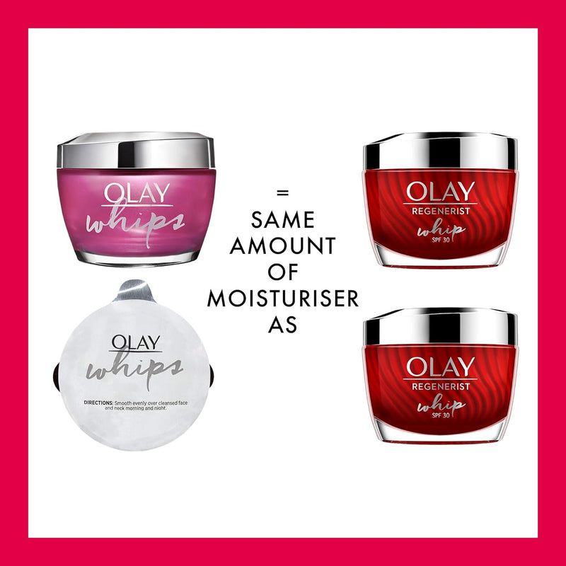 Olay Regenerist Whips 1st Ever Nachfüllbare Leichte Feuchtigkeitscreme, limitierte Auflage, 100 ml,