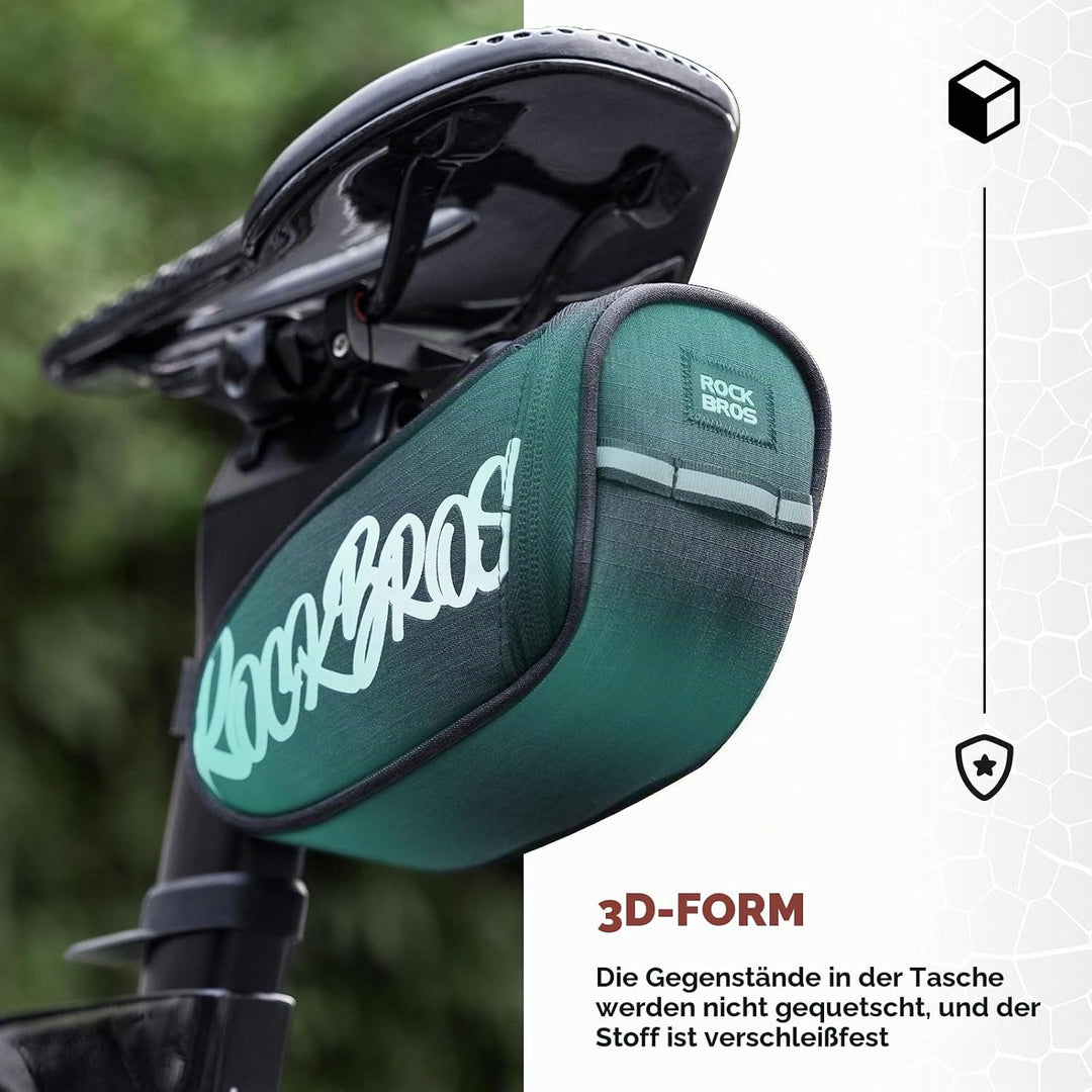 ROCKBROS Fahrrad Satteltasche Tragbare Satteltasche für Rennräder Mountainbikes Gravelbike und Faltr
