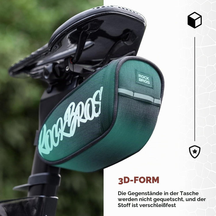 ROCKBROS Fahrrad Satteltasche Tragbare Satteltasche für Rennräder Mountainbikes Gravelbike und Faltr