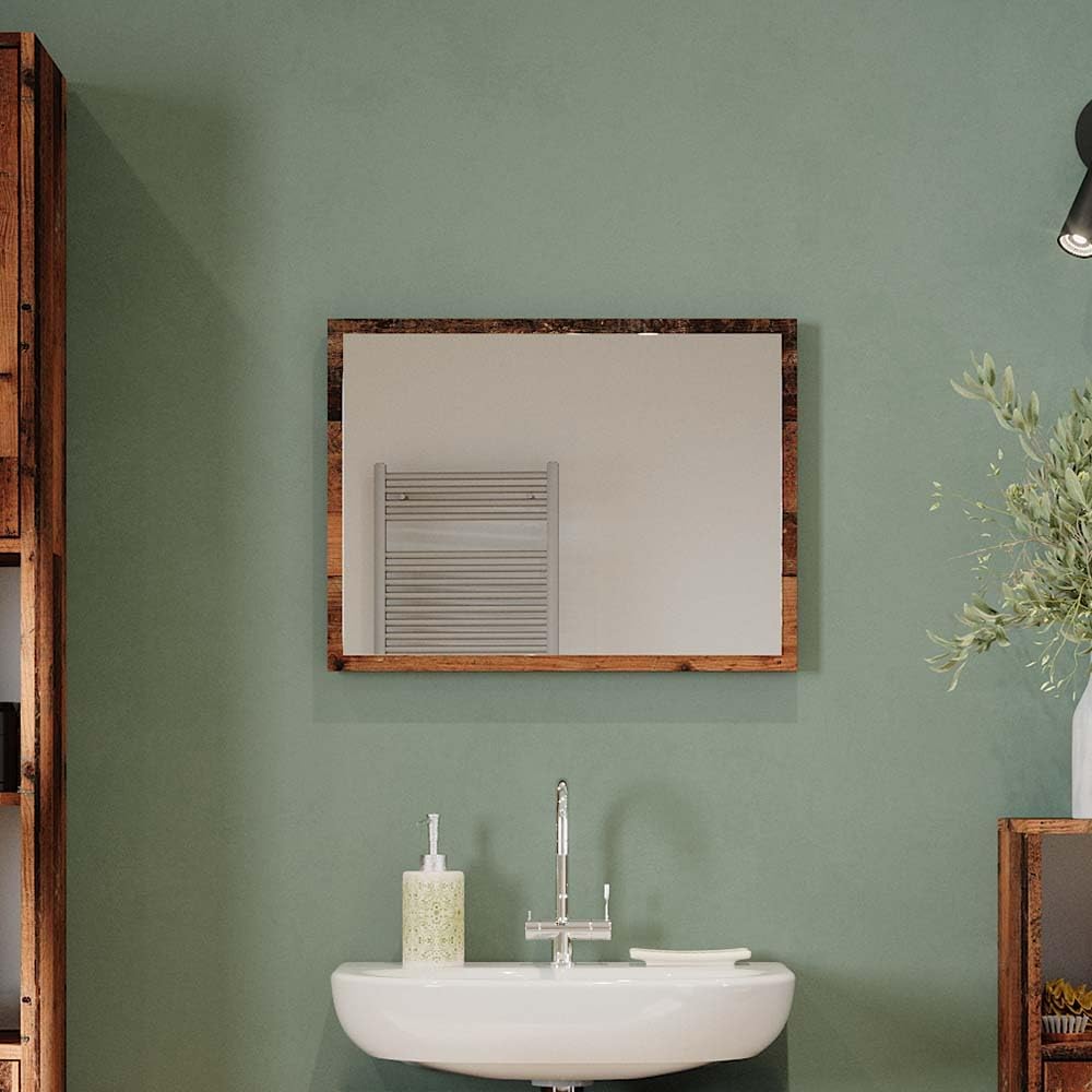 Vicco Badezimmerspiegel Kiko, Eiche rustikal, 45 x 60 cm, Eiche Rustikal