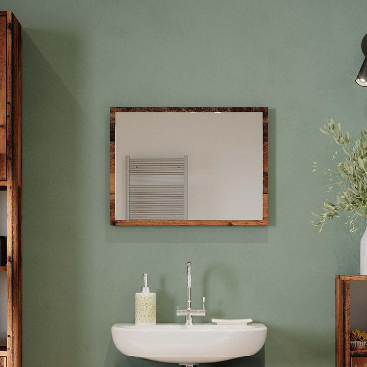 Vicco Badezimmerspiegel Kiko, Eiche rustikal, 45 x 60 cm, Eiche Rustikal