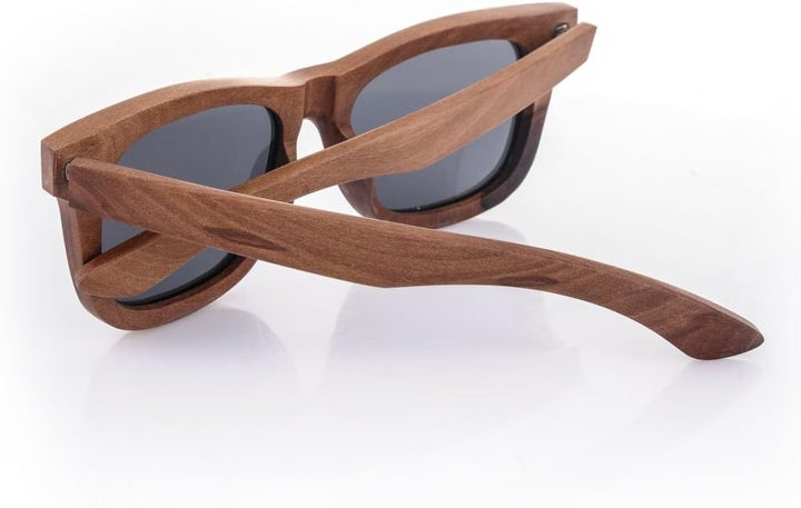 morefaz Unisex (Damen Heren) Holz Sonnenbrille Polarisiert Vintage Retro Brille UV400 Protection (TM