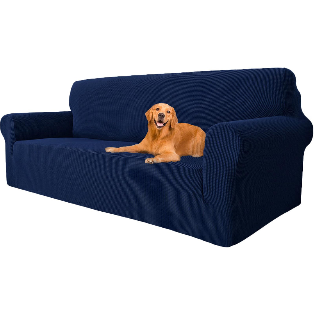 YSTELLAA Stretch Sofa überzug 3 Sitzer, Super Elastisch Sofabezug Mit Armlehnen Waschbarer, kratzfes