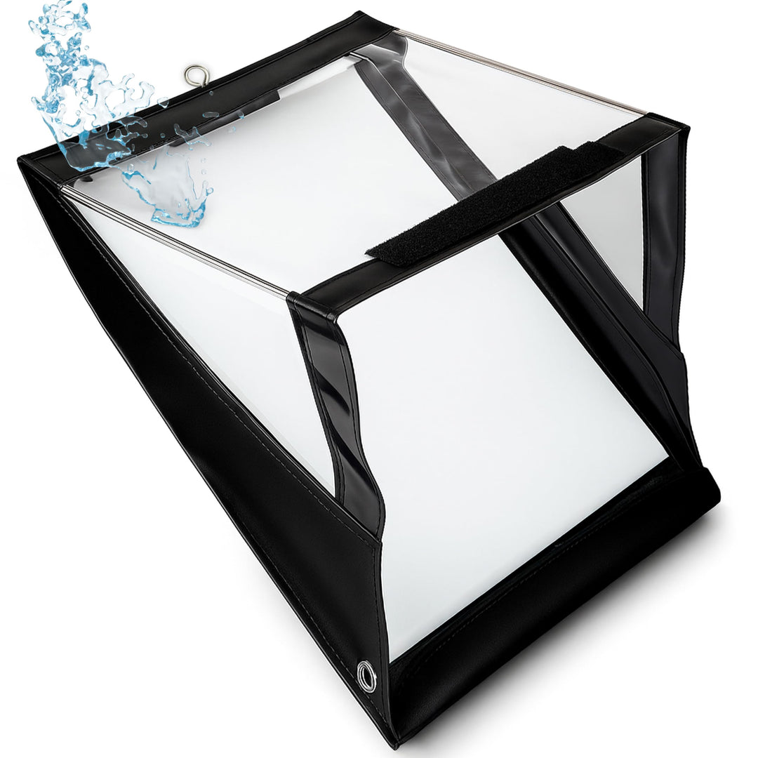 volila Wasserdichtes Klemmbrett A4 - (33,6 x 25,6 cm) Hochformat A4 Klemmbrett mit transparentem PVC