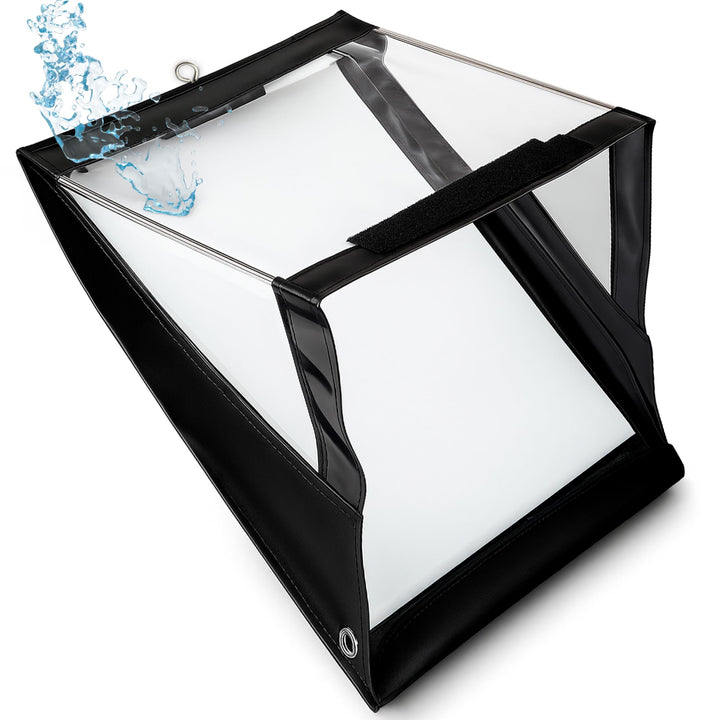 volila Wasserdichtes Klemmbrett A4 - (33,6 x 25,6 cm) Hochformat A4 Klemmbrett mit transparentem PVC
