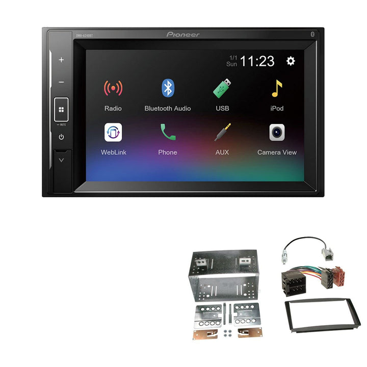 Pioneer DMH-A240BT 2-DIN Autoradio Bluetooth USB passend für KIA Cee'D 2007-2009 schwarz