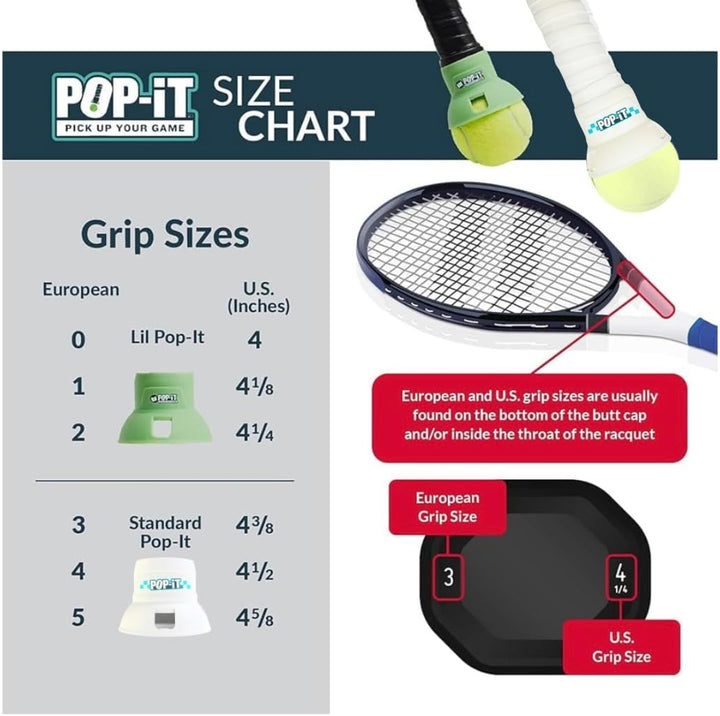 Pop-It, Einfaches Aufheben von Tennisbällen für Ihren Schläger Weiss/opulenter Garten Standard, Weis