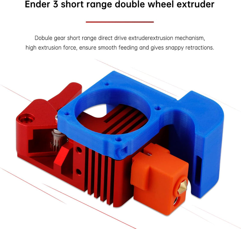 Upgrade Volcano Bimetal Heatbreak High Speed Ender 3 Direct Drive Extruder Dual gehärteter Stahl Gea