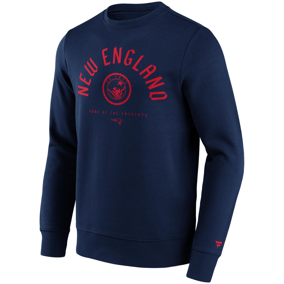Fanatics New England Patriots Stamp NFL Crew Sweatshirt Navy XL, XL